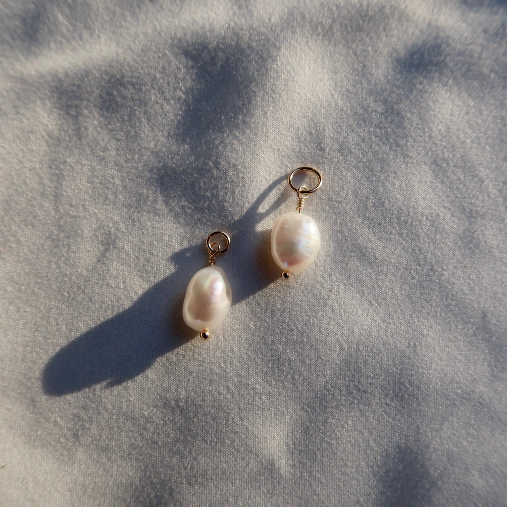 Freshwater Pearl Charms, Water Drop Shape Charm